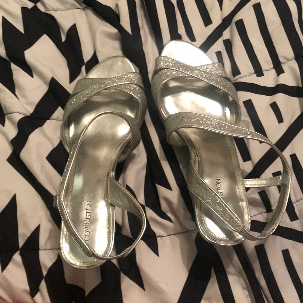 Silver Thin Heels